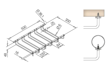 Support à verres Shardy